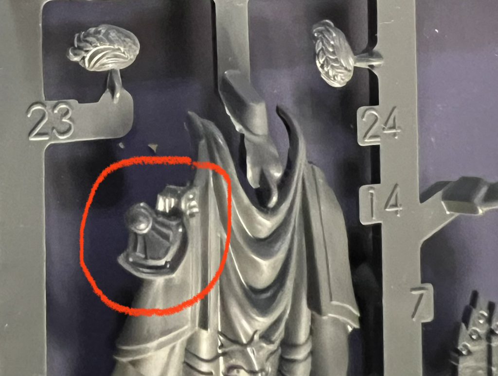 Custodes Shield Captain cloak and hair detail