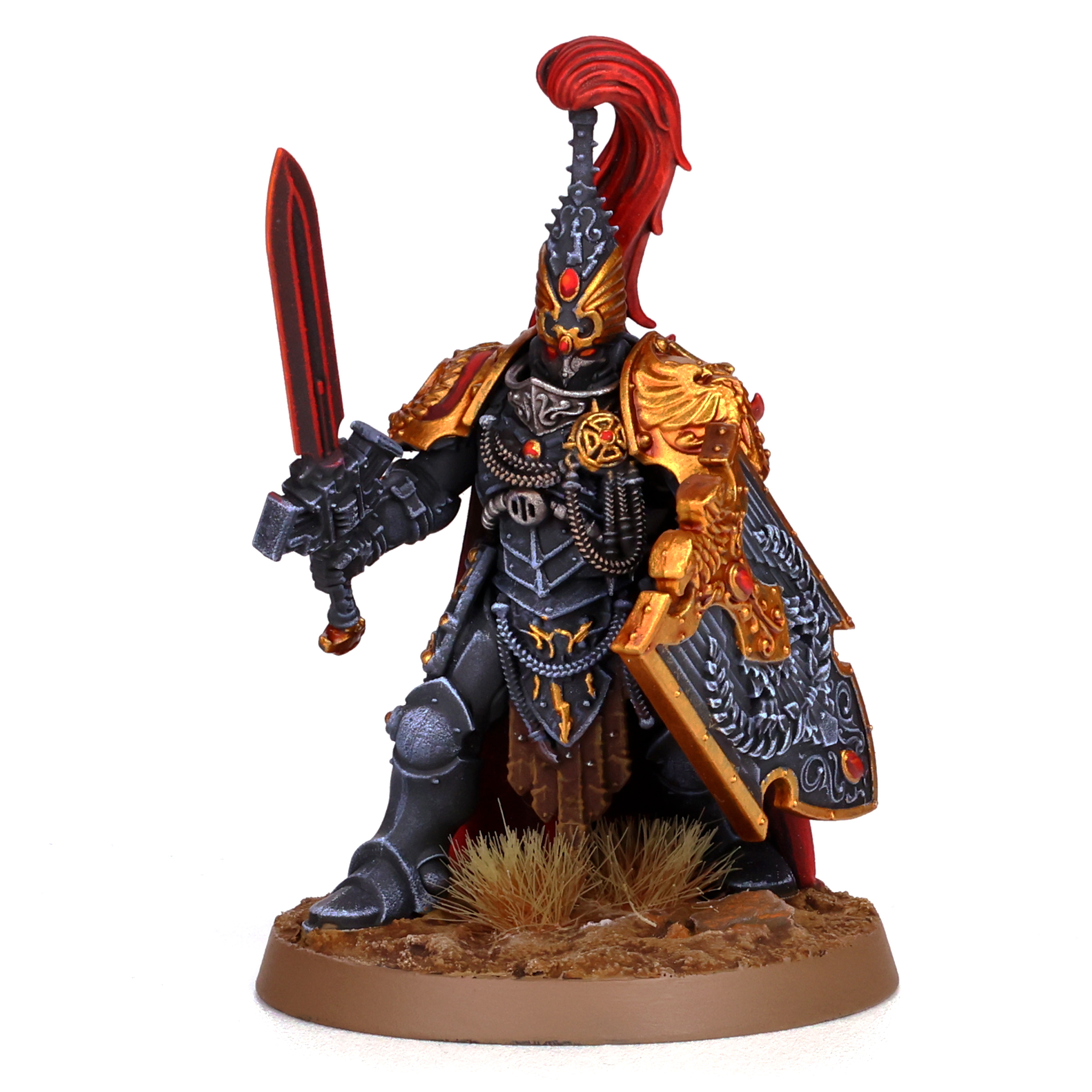 Adeptus Custodes Custodian Sentinels or Custodian Guard painted as Shadowkeepers by Pendulin