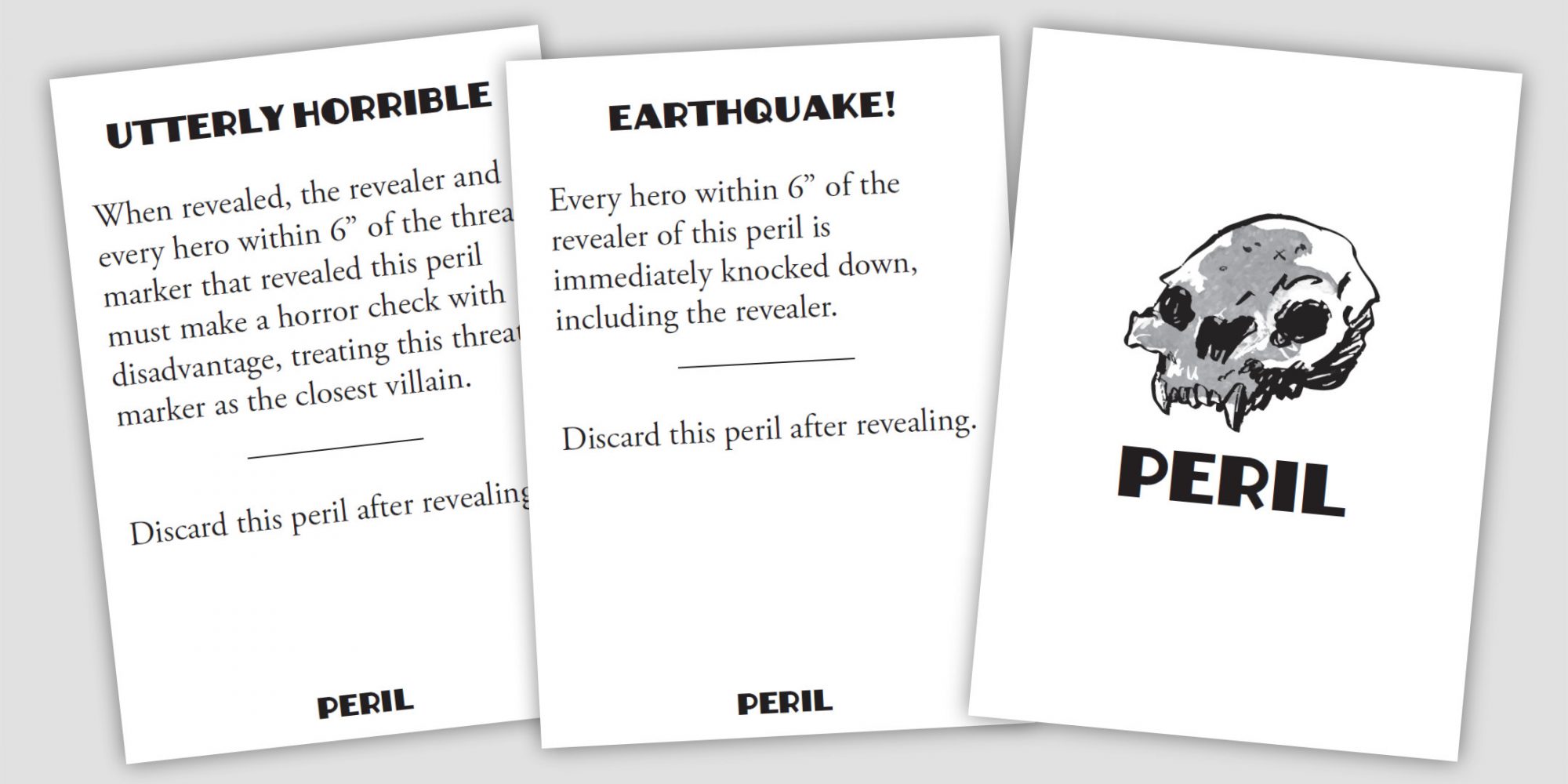 Perilous Tales peril cards
