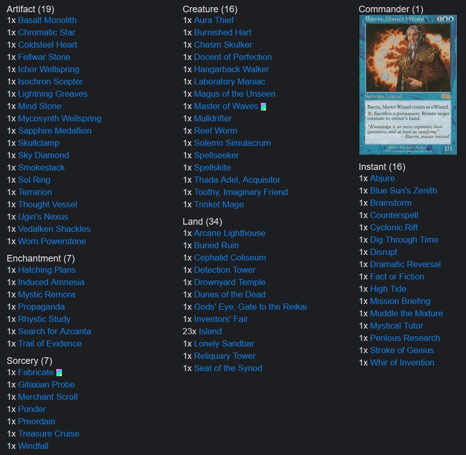 commander mill deck mtg The Mimeoplasm main image 1